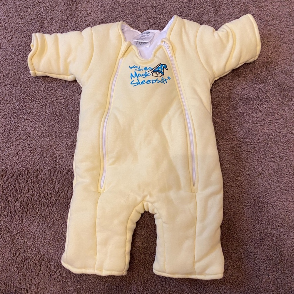 Baby Merlin Magic Sleep Suit - L 6-9 Months Yellow